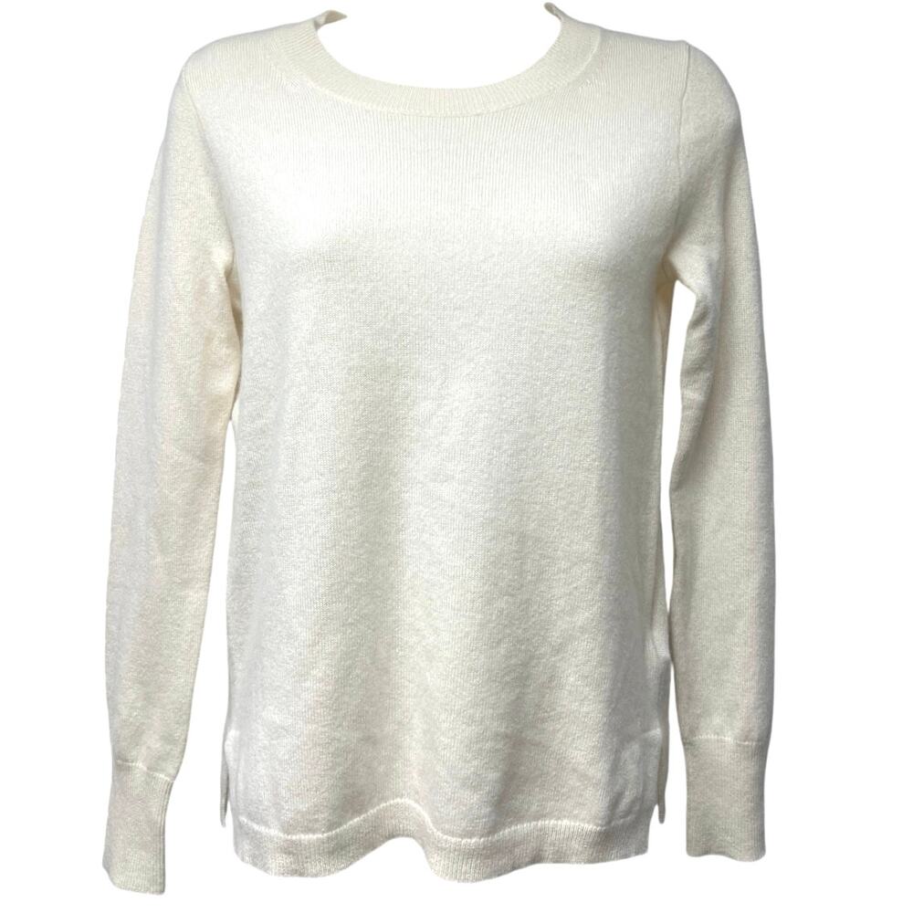 J. Crew Factory Cream Crew Neck Sweater